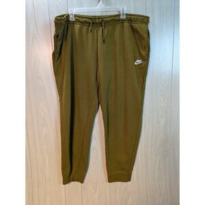Nike Women Sportswear Sweatpants Olive Track Pants - GUC
